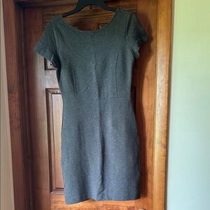 Banana Republic Factory Gray Scoop Neck Sheath Dress